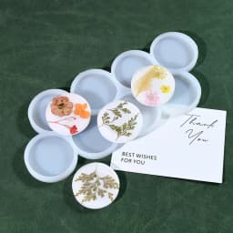 1.25-2 inch Circle Grip Round Silicone Mold for Resin Jewelry Pendant Keychain Pet Tag DIY Craft Mold Epoxy Jewellery Casting