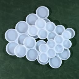 1.25-2 inch Circle Grip Round Silicone Mold for Resin Jewelry Pendant Keychain Pet Tag DIY Craft Mold Epoxy Jewellery Casting