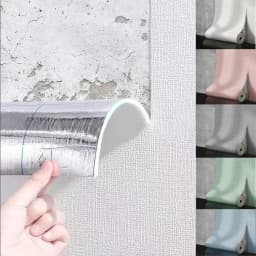 50cm Self-Adhesive Foam Wall Panel Wide 3D Linen PVC Texture Waterproof Soundproof Removable for Living Room Bedroom Home Decor