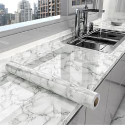 Marble Self-Adhesive Wallpaper Waterproof and Oil Resistant PVC Stickers Kitchen and Living Room Background Wall Wallpaper