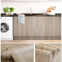 Wood Grain PVC Wallpapers Self Adhesive Stickers 2/3/5M Waterproof Home Decor Film for Door Wardrobe Cupboard Table Furniture