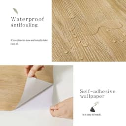 Wood Grain PVC Wallpapers Self Adhesive Stickers 2/3/5M Waterproof Home Decor Film for Door Wardrobe Cupboard Table Furniture