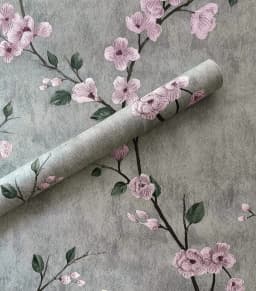 1/3/5/10m Floral Grey Peel and Stick Wallpaper Flower Self Adhesive Waterproof Removable Contact Paper Furniture Table Decor