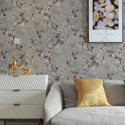 1/3/5/10m Floral Grey Peel and Stick Wallpaper Flower Self Adhesive Waterproof Removable Contact Paper Furniture Table Decor