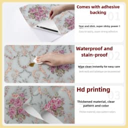 Home Decor Retro Floral Wallpaper Renovation of Bedroom and Living Room Decorative Walls