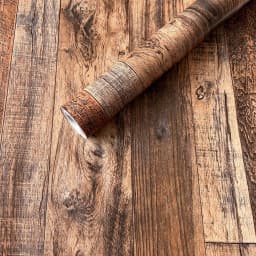 Retro Wood Grain Self-adhesive Wallpaper Background Wall and Door Stickers Furniture Color Change Moisture-proof PVC Wallpaper
