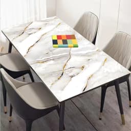 Marble Pattern Self-adhesive Wallpaper for Home Decoration Dining Room Kitchen Living Room Background Wall Oil Resistant Sticker