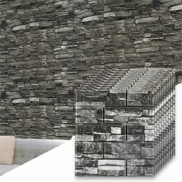 10pc 3D Self Adhesive Soft Foam Brick Pattern Wallpaper Stain-resistant Wall Stickers White/Black Waterproof Stickers Room Decor