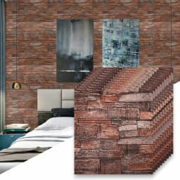 10pc 3D Self Adhesive Soft Foam Brick Pattern Wallpaper Stain-resistant Wall Stickers White/Black Waterproof Stickers Room Decor