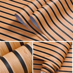 45cm Big Roll Home Decoration Background Wall Desk Cabinet Wallpaper Wood Stripes Waterproof PVC Self-adhesive Wall Stickers