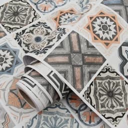40cm European Style Oil Proof Kitchen Furnitur Wall Stickers Self Adhesive PVC Bathroom Tile Waterproof Cabinet Wallpaper