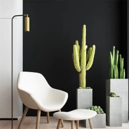 Black Matte Wallpaper 80cm Width Waterproof Vinyl Self-Adhesive Contact Paper Peel and Stick Wall Covering for Living Room Bedro