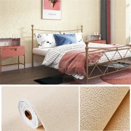 50cmX2.8m/10m Linen Self-adhesive PVC Solid Color 3D Foam Thickened Waterproof Background Wall Home Decor Wallpaper Wall Sticker
