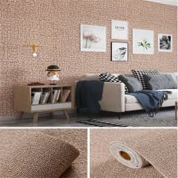50cmX2.8m/10m Linen Self-adhesive PVC Solid Color 3D Foam Thickened Waterproof Background Wall Home Decor Wallpaper Wall Sticker