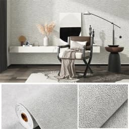 50cmX2.8m/10m Linen Self-adhesive PVC Solid Color 3D Foam Thickened Waterproof Background Wall Home Decor Wallpaper Wall Sticker