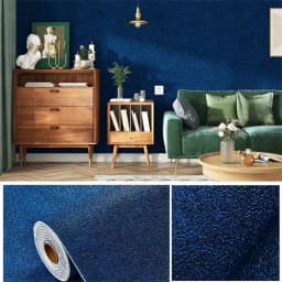 50cmX2.8m/10m Linen Self-adhesive PVC Solid Color 3D Foam Thickened Waterproof Background Wall Home Decor Wallpaper Wall Sticker