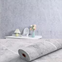 50cmX2.8M/10m Linen 3D Foam Self-adhesive Solid Color PVC Thickened Waterproof Background Wall Renovation Wallpaper Wall Sticker