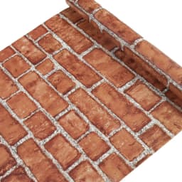 Waterproof Wall Stickers PVC Modern Home Decoration Retro Red Brown Brick Pattern Self-adhesive Wallpaper DIY 45cm Background