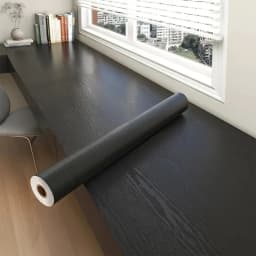 Adhesive Wallpaper Roll with 5 Meters Waterproof Wood Grain Sticker Wardrobe Cabinet Desktop Door Furniture Renovation Stickers