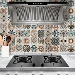 PVC Waterproof Wall Stickers 40cm Bathroom Self Adhesive Wallpaper Kitchen Oil-proof Cabinet Renovation European Style 3D Home