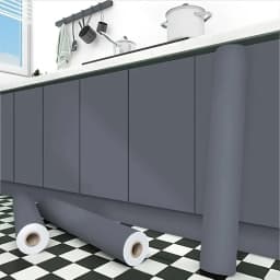 60cmPeel and Stick Vinyl Wallpaper Matte Black Gray White Removable Thick Contact Paper for Walls Kitchens Countertops Cabinets