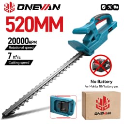 ONEVAN 3000W Electric Hedge Trimmer Handheld Cordless Pruning Saw Garden Hedge Pruner Trimmer Power Tool For Makita Battery Pin