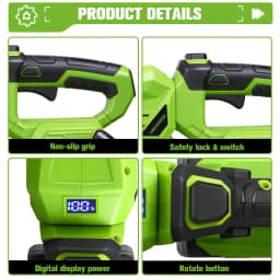 ONEGREEN 2000W Cordless Electric Hedge Trimmer 25000RPM Multifunctional Lawn Garden Pruning Power Tools For Makita Battery Pin