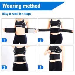 Adjustable Waist Belt Brace Self Heating Magnetic Back Waist Support Belt Lumbar Brace Massage Band