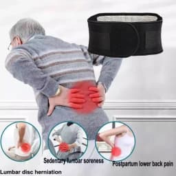 1pc Self Heating Back Brace for Lower Lumbar Support, Adjustable & Breathable Waist Belt for Pain Relief, Men & Women
