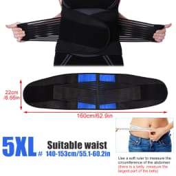 1PC Back Brace Support Belt - Lumbar Support Back Brace for Back Pain - \Adjustable Neoprene Double Pull Waist Belt for Sciatica