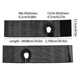 Elastic Ostomy Waist Belt Unisex Stoma Abdominal Binder Brace Prevent Parastomal Hernia Colostomy Care Waist Belt Black