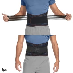 1pc Adjustable Back Support Belt, Breathable Mesh Lumbar Support Brace for Work Sports, Waist Protector for Men Women