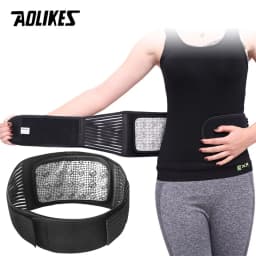 AOLIKES 1PCS Tourmaline Products Self-heating Magnetic Waist Back Support Brace Belt Lumbar Warm Protector Posture Corrector