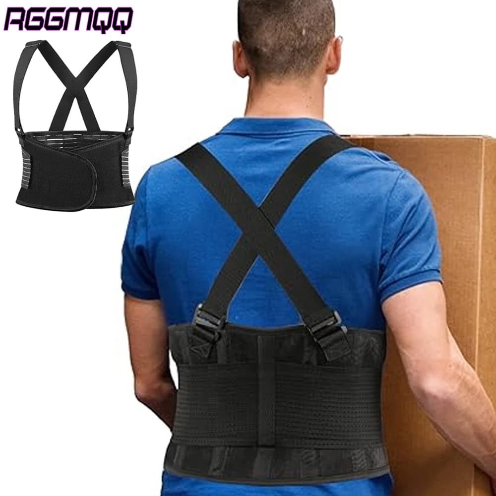 Back Brace Men and Women - Lower Lumbar Support for Heavy Lifting - Lower Back Support Belt - Adjustable Back Belt for Workout