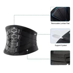 Back Brace for Lower Back Pain Relief with Pulley System,Lumbar Support Belt for Men & Women with Lumbar Pad, Ergonomic Design