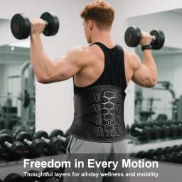 Back Brace for Lower Back Pain Relief with Pulley System,Lumbar Support Belt for Men & Women with Lumbar Pad, Ergonomic Design