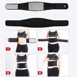 1pcsThermal Magnetic Therapy Lumbar Support Belt Lower Back Brace for Men and Women, Self-Heating Waist Strap with Gauss Magnets