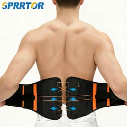 1PC Adjustable Back Brace Belt, Invisible Lumbar Support for Lower Back Pain, Scoliosis and Slipped Disc Relief for Men Women