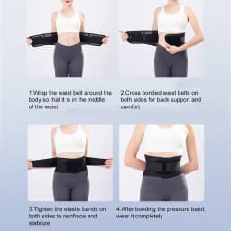 2-Stay Breathable Lower Back Brace,Adjustable Lumbar Support Belt for Sciatica,Back Pain Orthosis for Men Women Work Home Office