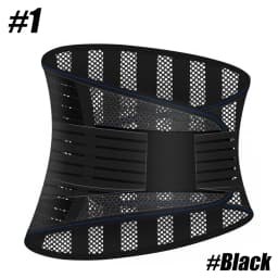 Back Brace for Lower Back Pain Relief with 5 Stays & Dual Adjustable Straps, Breathable Anti-Skid Lumbar Support for Men Women