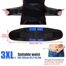 1PC Back Brace Support Belt - Lumbar Support Back Brace for Back Pain - \Adjustable Neoprene Double Pull Waist Belt for Sciatica