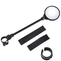 DOMEN Bicycle Rearview Handlebar Mirrors 360 Rotatable for Bike Motorcycle Bendable Hose Adjustable Wide Angle Rear View Mirror