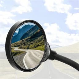 1PC Bicycle 360 Degree Rotation Adjustable Hose Rearview Mirror Super Light and Easy To Remove Reflective Handlebar Mirror