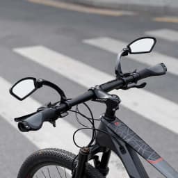 Stainless Steel HD Lens Bike Rear VIew Mirror 360° Rotatable MTB Rear Mirror Widen Big View Road Bicycle Mirror Bike Accessories