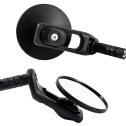 360° Adjustable Handlebar Plug Rearview Mirror Rotatable Bicycle Rearview Mirror Handlebar End Wide-Angle Mirrors Bike Accessory
