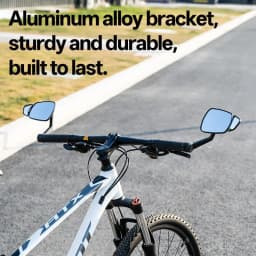 Mountain Bike Handlebar End Rearview Mirror Adjustable Wide-Angle Convex Cycling Mirror Bar-End Insert Bicycle Safety MTB Part