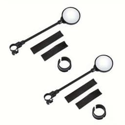 Bicycle Rearview Handlebar Mirrors 360 Rotatable for Mountain Road Bike Motorcycle Bendable Hose Adjustable Rearview Mirror