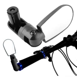 Bicycle Mirrors Adjustable Rotation MTB Bike Cycling Rear View Mirrors for Outdoor Cycling Wide-Angle Handlebar Rearview Mirror
