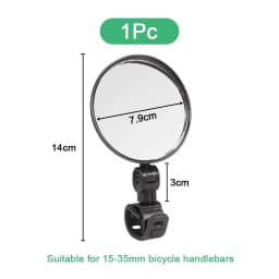 1-4pcs Bicycle Rearview Mirror Adjustable Rotate Wide-Angle Cycling Handlebar Rear View Mirrors for MTB Road Bike Accessories