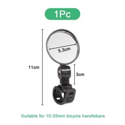 1-4pcs Bicycle Rearview Mirror Adjustable Rotate Wide-Angle Cycling Handlebar Rear View Mirrors for MTB Road Bike Accessories